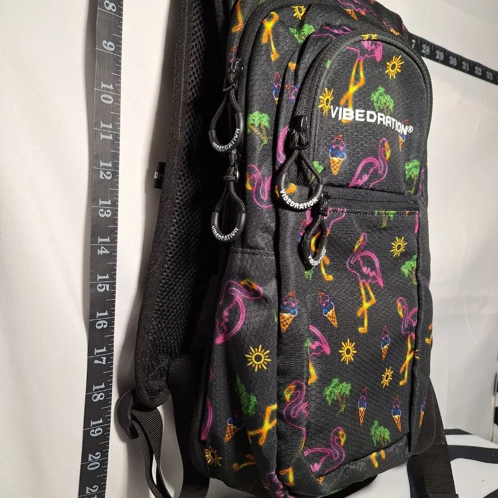 Vibedration Hydration Backpack w/o bladder - Neon Tropical - Used